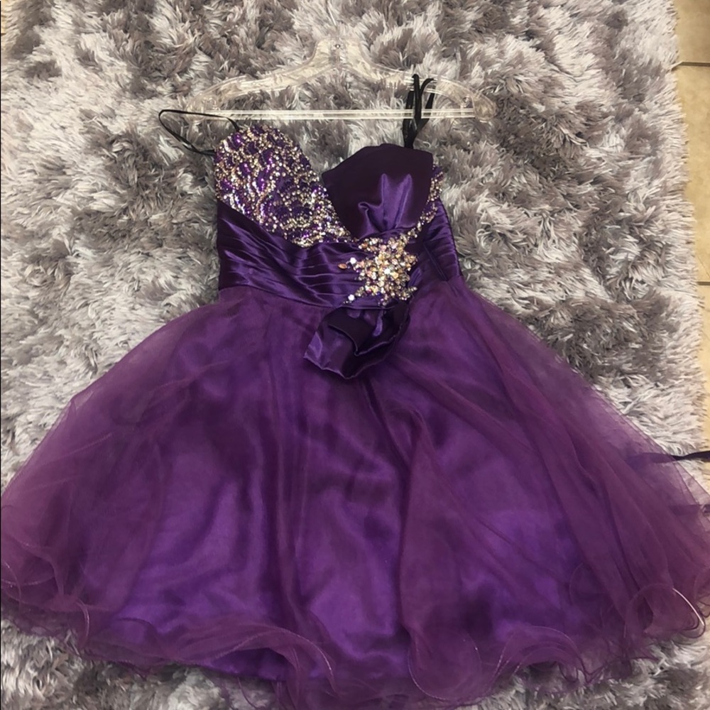 Purple Homecoming Dress